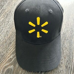 Proud Walmart AssociateYellow Logo Black Hat 5-Panel Baseball Cap Adjustable NEW